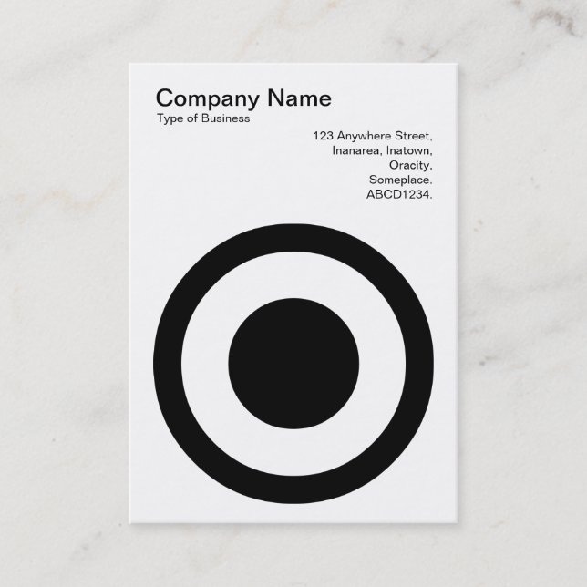 Tarjeta De Visita Círculo II Centralizado (Anverso)