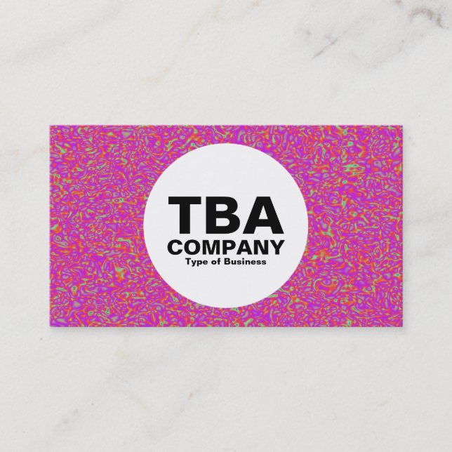 Tarjeta De Visita Círculo - Impresionista (Anverso)