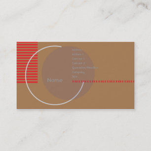 Tarjeta De Visita Círculo incompleto - negocio