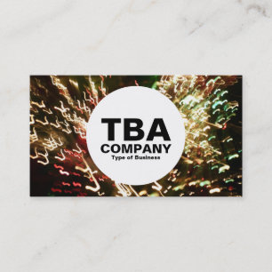 Tarjeta De Visita Círculo - Lámpara de fibra óptica