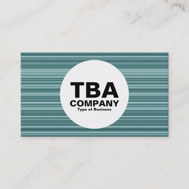 Tarjeta De Visita Círculo - Líneas (Anverso)