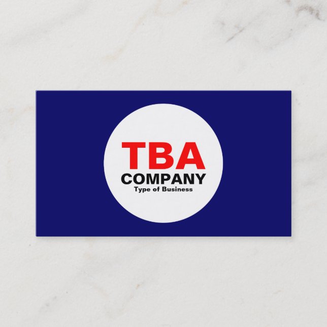 Tarjeta De Visita Círculo - Marina Profunda (Anverso)