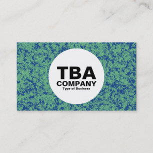 Tarjeta De Visita Círculo - Mineral verde