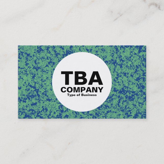 Tarjeta De Visita Círculo - Mineral verde (Anverso)