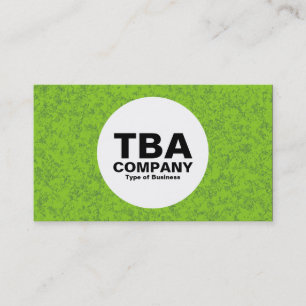Tarjeta De Visita Círculo - Mineral verde 02
