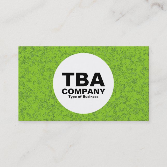 Tarjeta De Visita Círculo - Mineral verde 02 (Anverso)