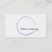 Círculo minimalista de color púrpura