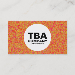 Tarjeta De Visita Círculo - Naranja Grave