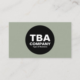Tarjeta De Visita Círculo negro - Gris cálido