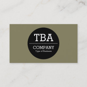 Tarjeta De Visita Círculo negro v2 - 847f5d