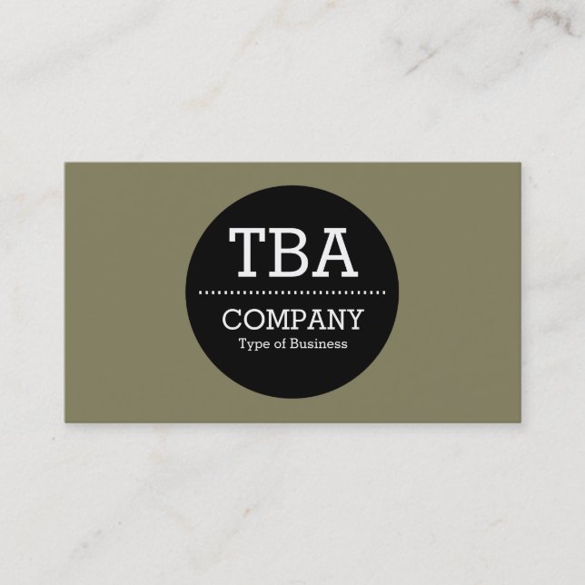 Tarjeta De Visita Círculo negro v2 - 847f5d (Anverso)