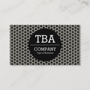 Tarjeta De Visita Círculo negro v2 - Cálido de abeja