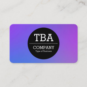 Tarjeta De Visita Círculo negro v2 - Gradiente suave