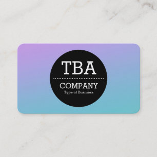 Tarjeta De Visita Círculo negro v2 - Gradiente suave