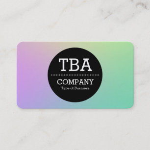 Tarjeta De Visita Círculo negro v2 - Gradiente suave