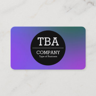 Tarjeta De Visita Círculo negro v2 - Gradiente suave