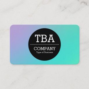 Tarjeta De Visita Círculo negro v2 - Gradiente suave