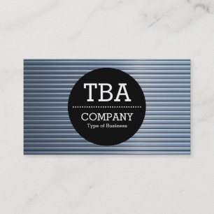 Tarjeta De Visita Círculo negro v2: tubos cromados