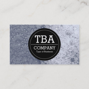 Tarjeta De Visita Círculo negro v3 - Bubbles de jabón 03