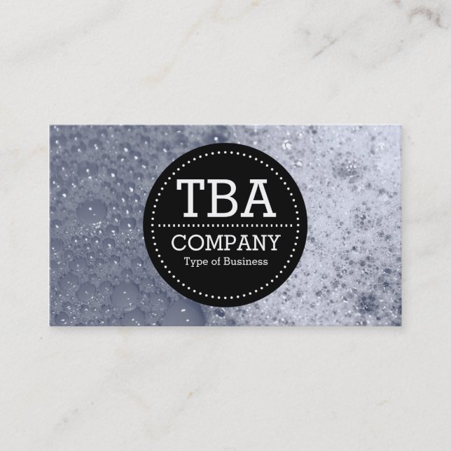 Tarjeta De Visita Círculo negro v3 - Bubbles de jabón 03 (Anverso)