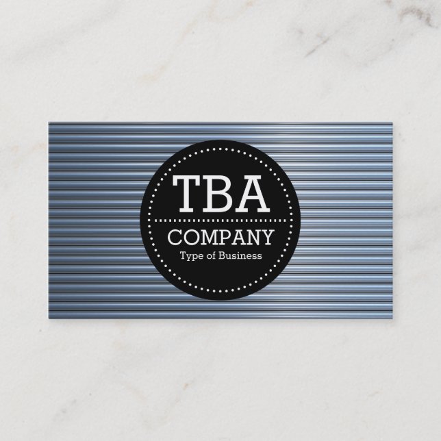 Tarjeta De Visita Círculo negro v3 - Tubos cromados (Anverso)