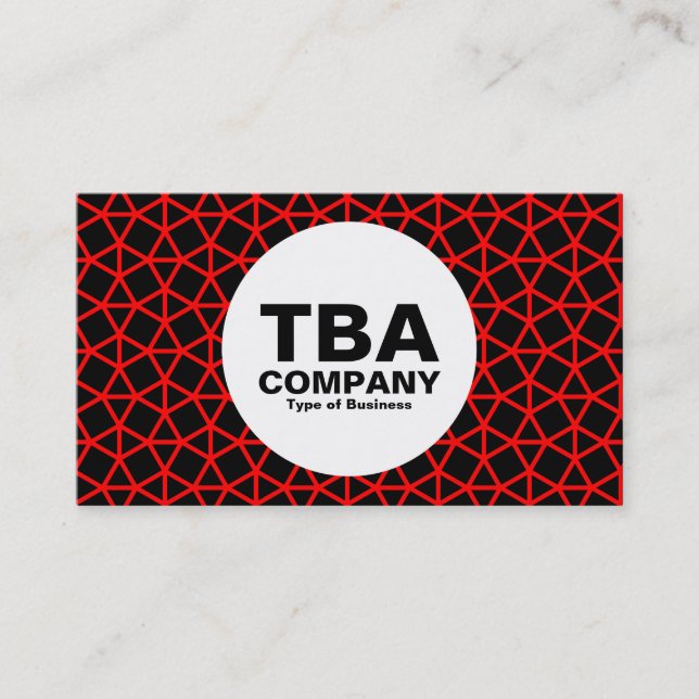 Tarjeta De Visita Círculo - Patrón Arquímedes (Anverso)