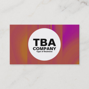 Tarjeta De Visita Círculo - Textura abstracta