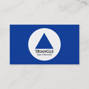 Tarjeta De Visita Círculo - Triángulo - Azul marino