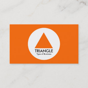 Tarjeta De Visita Círculo - triángulo - naranja