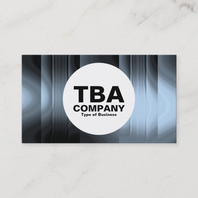 Tarjeta De Visita Círculo - Vidrio (Anverso)