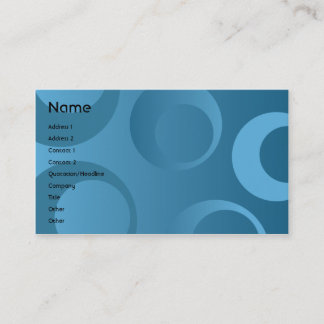 Tarjeta De Visita Círculos azules - negocio