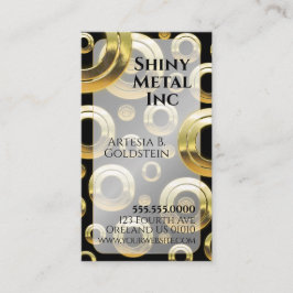 Tarjeta De Visita Círculos dorados