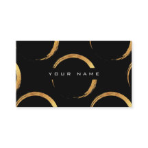 Círculos Geométricos Pintando Vip Negro Dorado