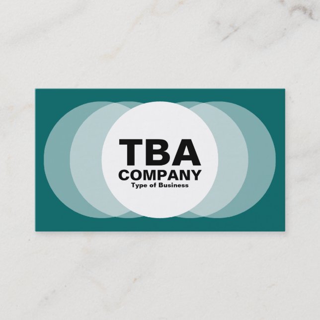 Tarjeta De Visita Círculos - Moss Green (Anverso)