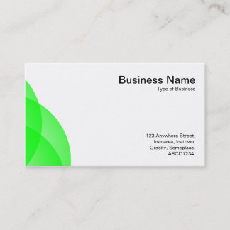 Tarjeta De Visita Círculos perimetrales - Verde