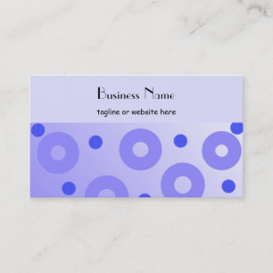 Tarjeta De Visita Círculos y puntos azules elegantes