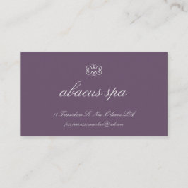 Tarjeta De Visita Ciruelo polvoriento simple pero de lujo unilateral