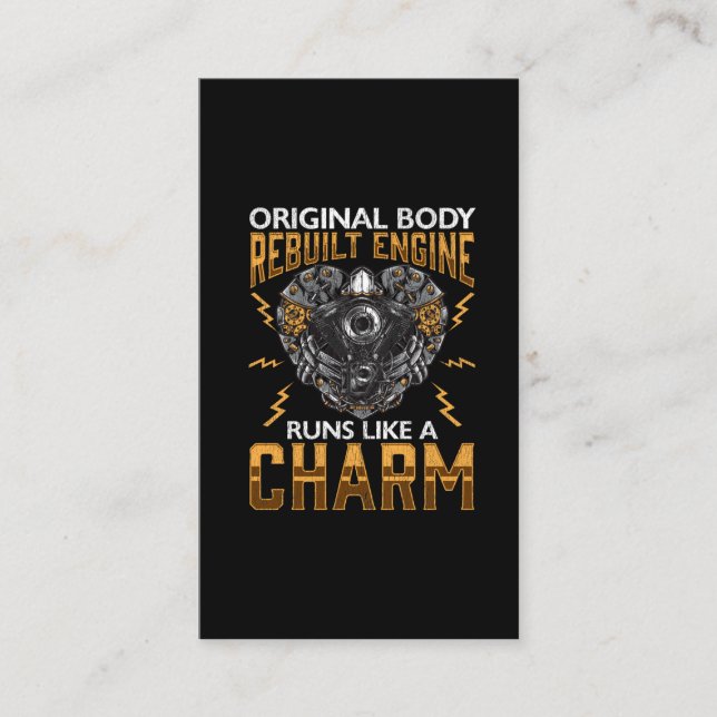 Tarjeta De Visita Cirugía de derivación del motor reconstruida del t (Anverso)