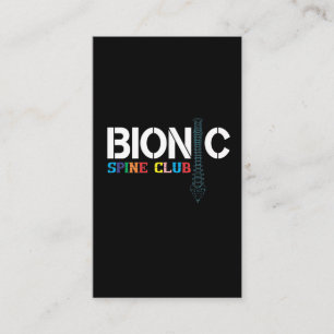 Tarjeta De Visita Cirugía espinal Recuperación La Fusión Espinal 