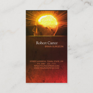 Tarjeta De Visita Cirujano cerebral / psicólogo Mente de Clínica p