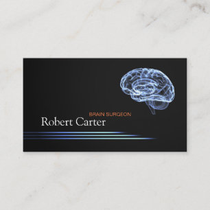 Tarjeta De Visita Cirujano de cerebro/médico humano principal del