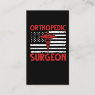 Tarjeta De Visita Cirujano ortopédico americano
