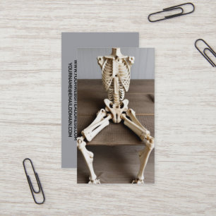 Tarjeta De Visita Cirujano Ortopédico Sentando Skeleton