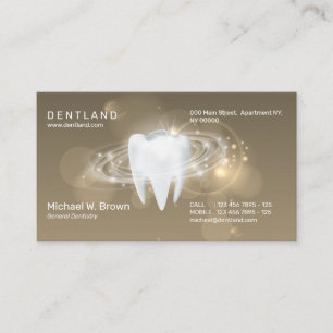 Tarjeta De Visita Cita con dentista de clínica dental