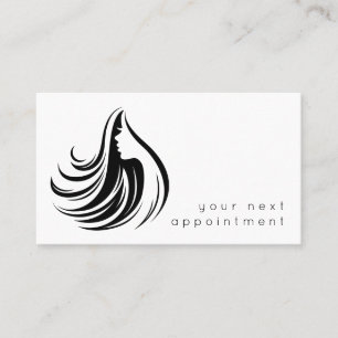 Tarjeta De Visita Cita con el elegante logotipo del salón