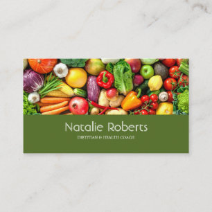 Tarjeta De Visita Cita con Entrenador de Nutrición para la Salud Int