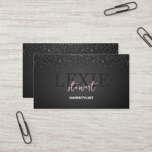 Tarjeta De Visita Cita con Estilista de Cabello Minimalista y Elegan