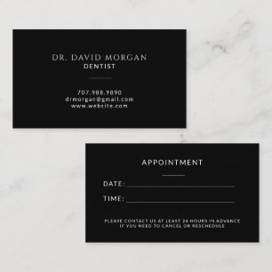 Tarjeta De Visita Cita con Ortodoncista de Dentista Moderno