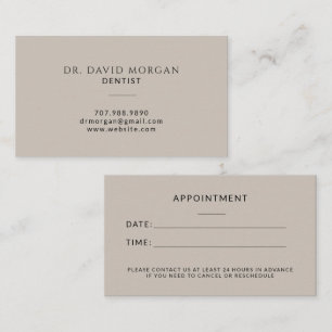 Tarjeta De Visita Cita con Ortodoncista de Dentista Moderno