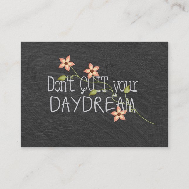 Tarjeta De Visita Cita Daydream en el pizarrón (Anverso)